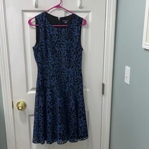 Size 6 Tommy Hilfiger Blue floral pattern dress